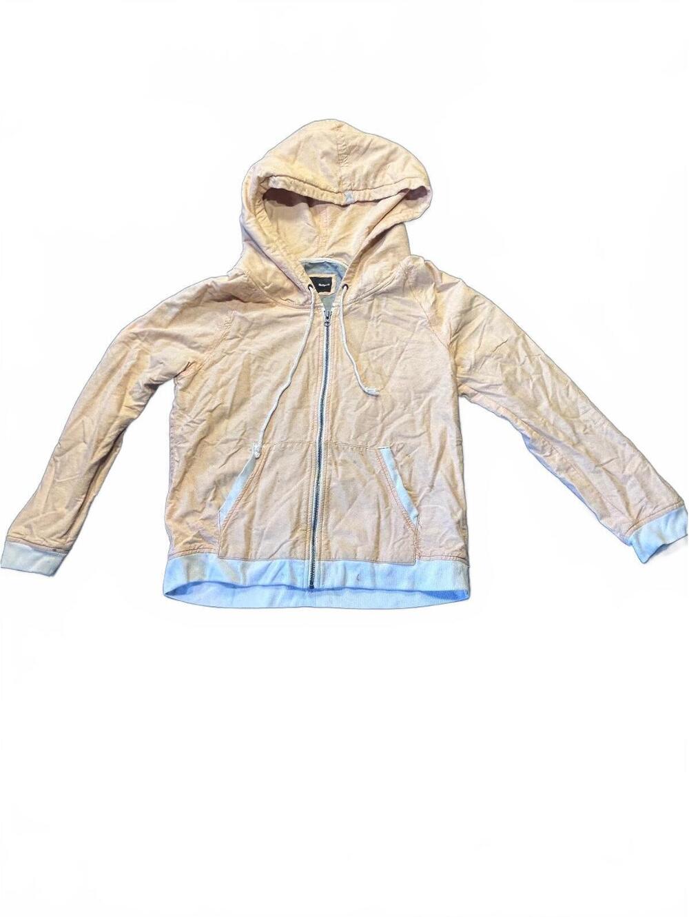 Hurley Peach Zip-Up Hoodie Sweatshirt Size Large